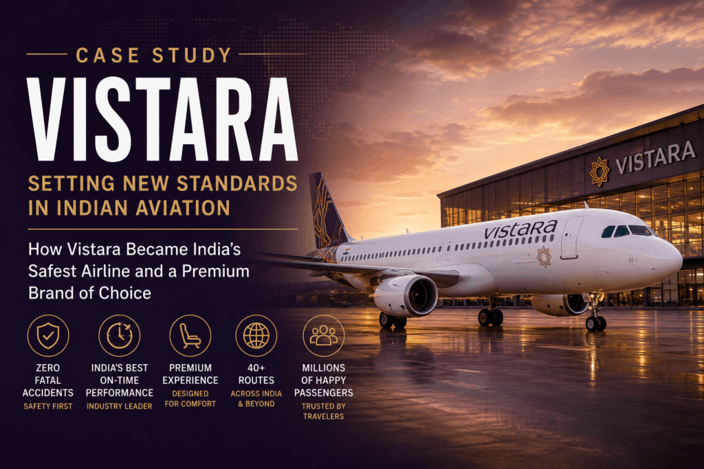 Vistara Airlines case study - premium airline success in India
