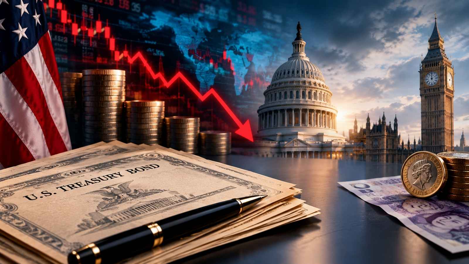 Global Bond Sell-Off Deepens as US Treasury Yields Hit 24-Year High, UK Borrowing Costs Pass 6%